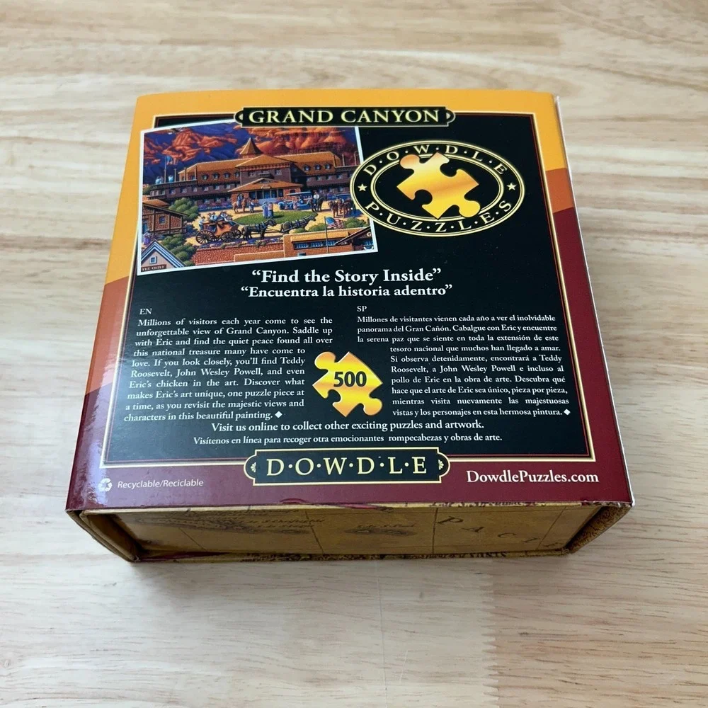 Dowdle Grand Canyon 500 Pc Puzzle National Park Series Folk Art Eric Dowdle 2018
